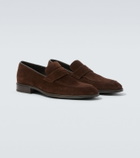 Canali Suede penny loafers