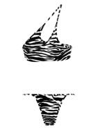 The Attico Zebra Bikini