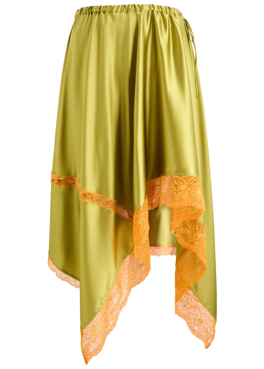 Dries Van Noten sheraz Skirt With Jacquard Snake Print Dries
