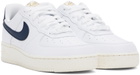 Nike White & Navy Air Force 1 '07 Next Nature Sneakers