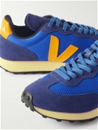 Veja - Rio Branco Leather and Rubber-Trimmed Alveomesh and Suede Sneakers - Blue