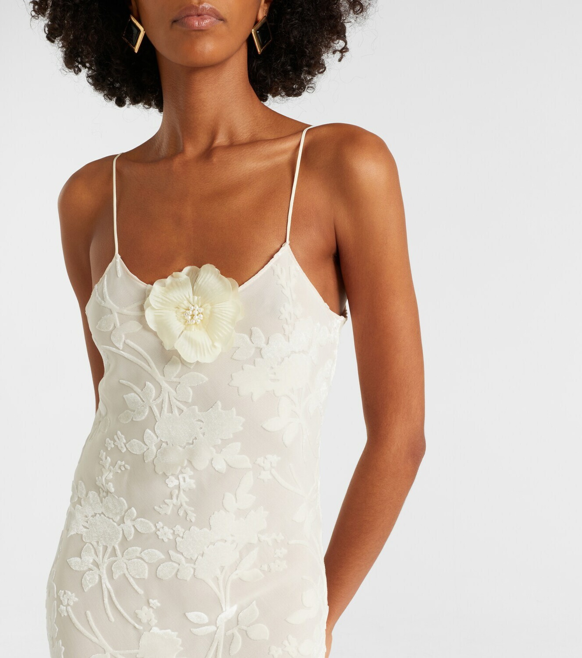 Rodarte Devoré floral velvet gown