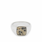 Tom Wood Kay Leopard Jasper Ring Presented by END. in Silver
