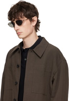 Jil Sander Gold Oliver Peoples 'Edition 5' Aviator Sunglasses