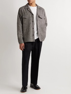 Officine Générale - Judas Camp-Collar Houndstooth Cotton and Wool-Blend Tweed Jacket - Gray