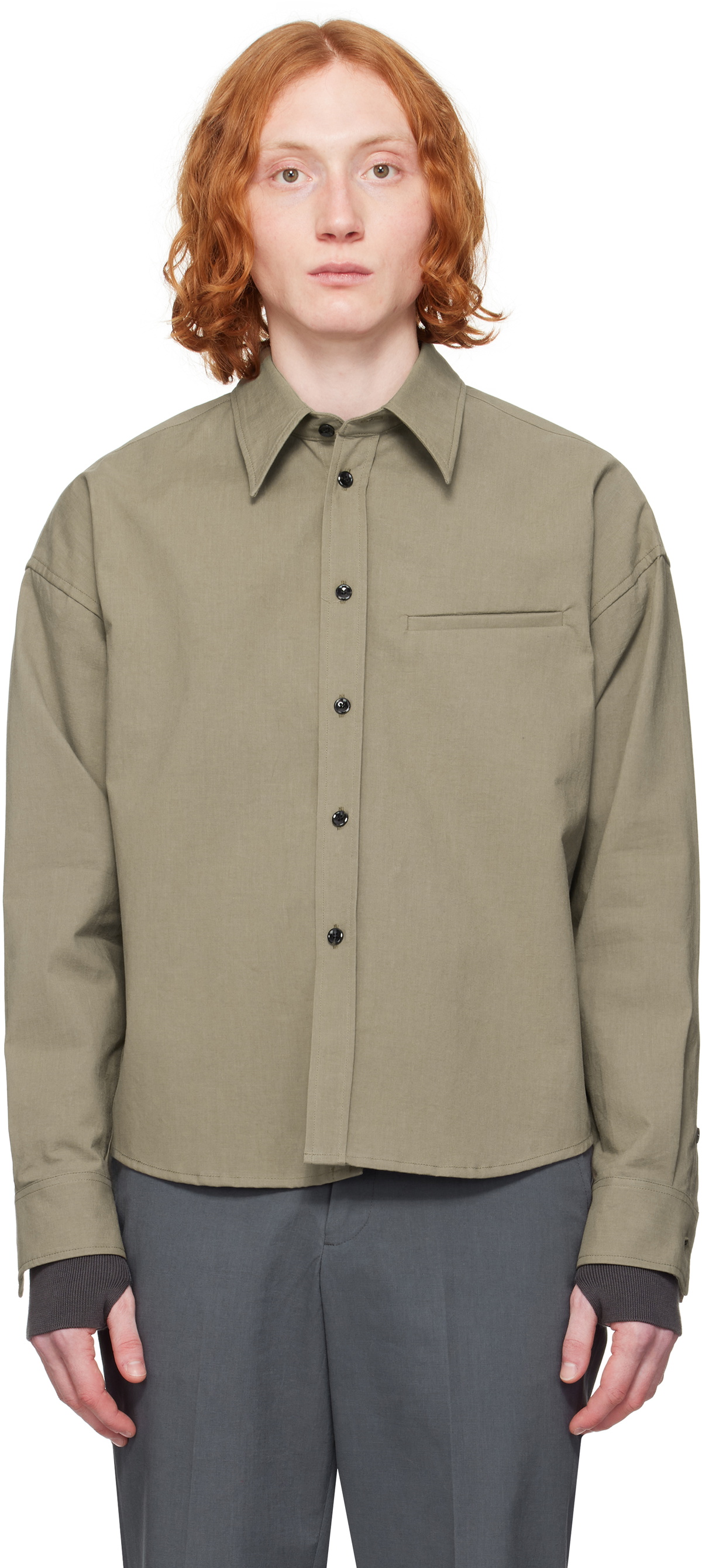 OUAT Taupe Office Shirt