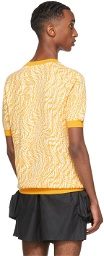 Fendi Yellow Knit FF Vertigo T-Shirt