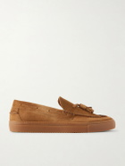 Mr P. - Tasselled Suede Boat Shoes - Brown