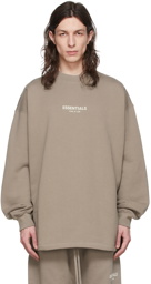 Essentials Taupe Cotton Sweatshirt