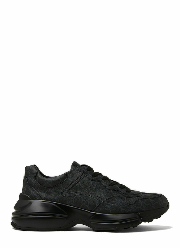 Photo: GG Print Sneakers in Black