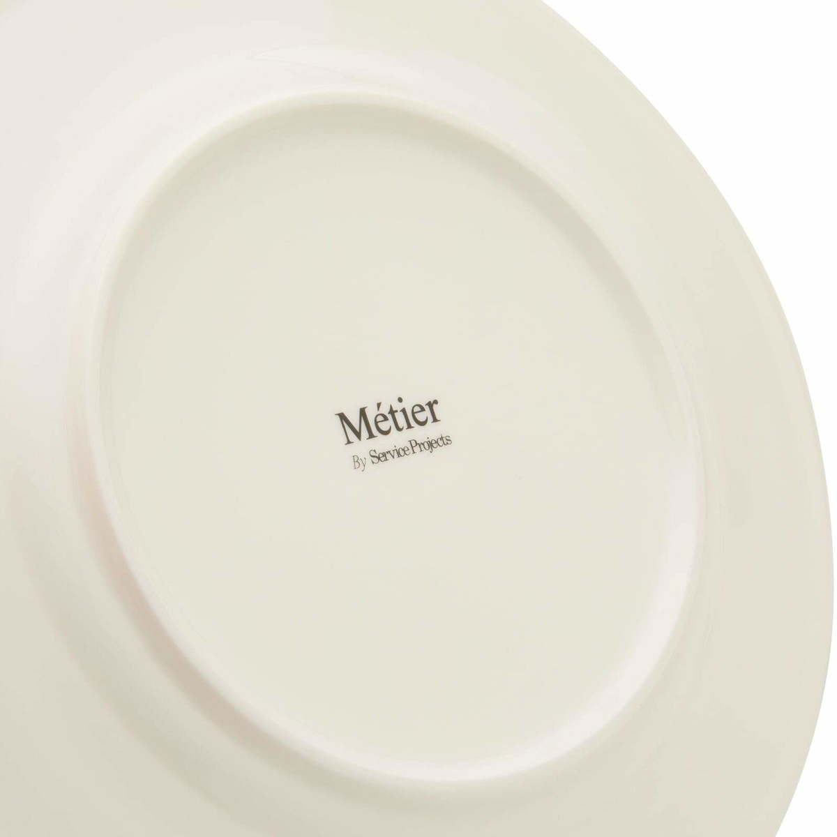 Service Projects Métier Embossed Lunch Plate - Set of 2 in White 