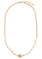 Givenchy 4G Faux Pearl-embellished Necklace - Gold - One Size