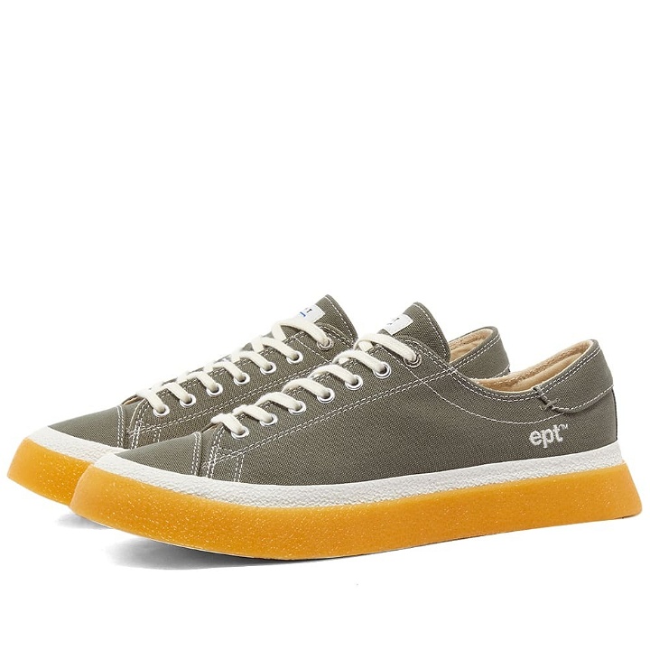 Photo: East Pacific Trade Men's Dive Layer Sneakers in Olive/White/Gum