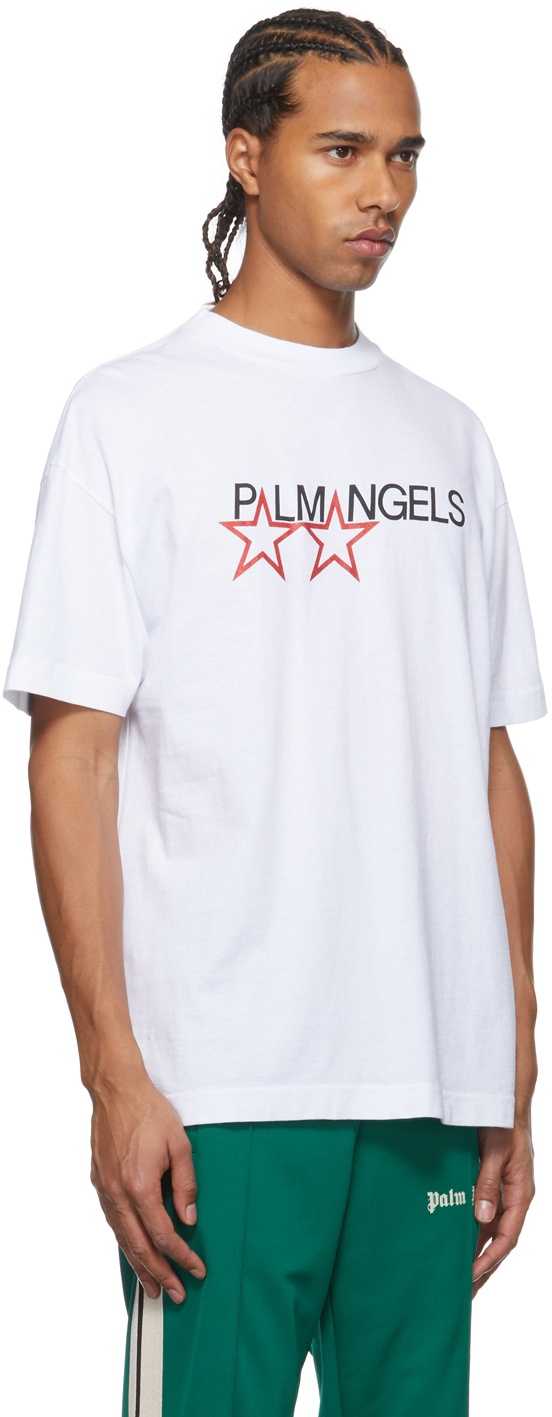 Racing Monogram T-Shirt in white - Palm Angels® Official