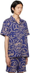 The Elder Statesman Blue Mami Wata Edition Expression Shirt