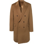 Kingsman - Double-Breasted Cashmere and Wool-Blend Overcoat - Brown