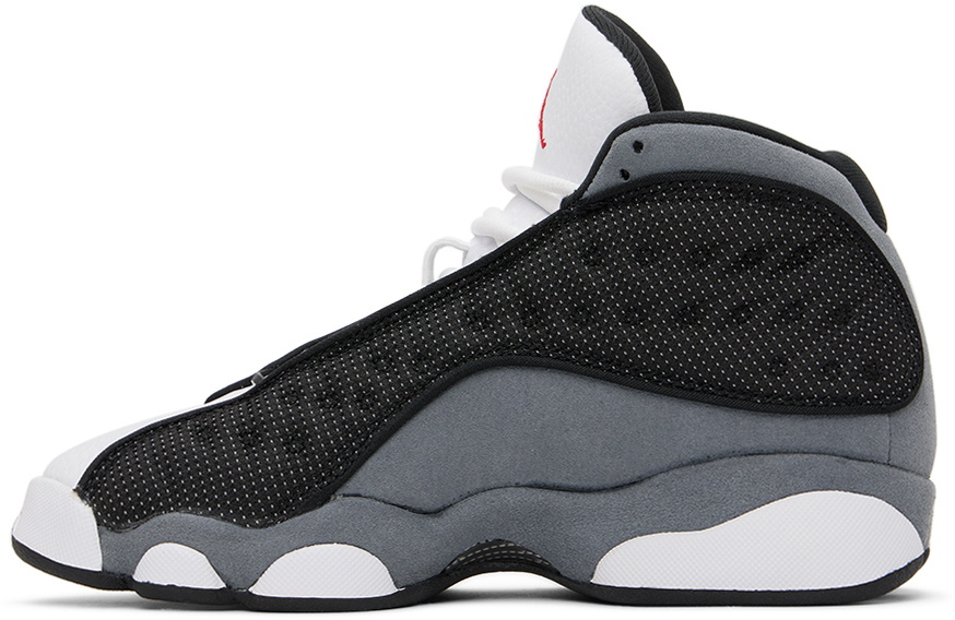 Nike Jordan Kids Gray & White Air Jordan 13 Retro Big Kids Sneakers ...