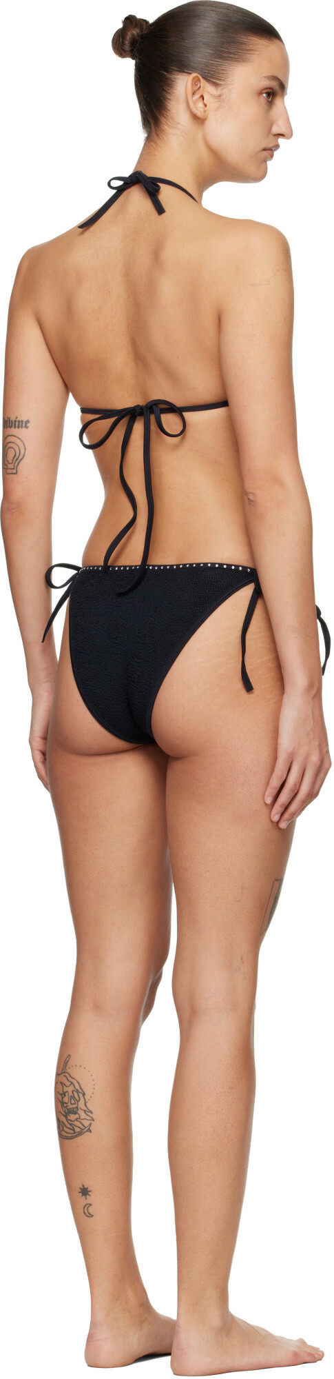 Hunza G Black Gina Swarovski Bikini