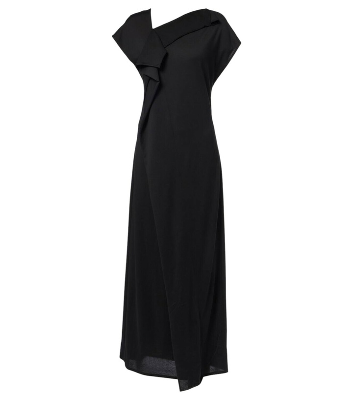 Photo: Plan C Asymmetric draped midi dress