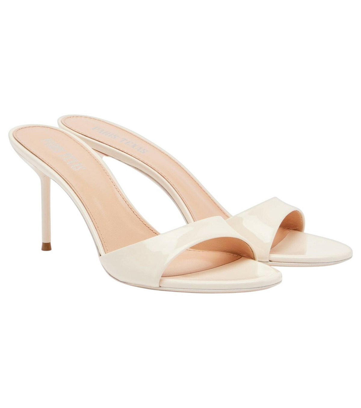 Paris Texas Lidia Satin Sandals With Feather Detail Paris Texas