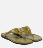 JW Anderson - Anchor leather thong sandals