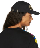 Versace Jeans Couture Black & Gold Embroidered Logo Cap