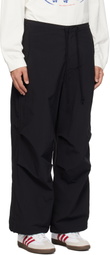 Metalwood Studio Black Parachute Trousers