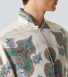 Etro Paisley silk twill bowling shirt