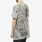 Balenciaga Men's Graffiti T-Shirt in Heather Grey