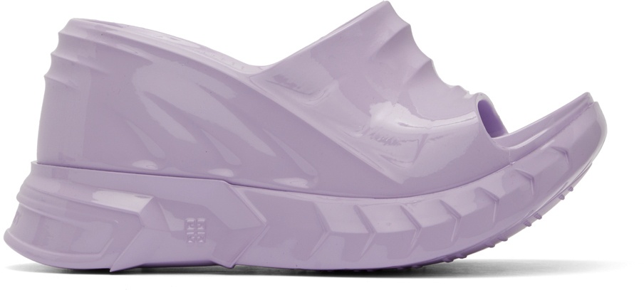 Givenchy Purple Marshmallow Wedge Sandals Givenchy