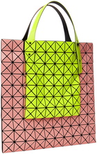 BAO BAO ISSEY MIYAKE Green & Pink Prism Kangaroo Tote