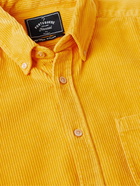 Portuguese Flannel - Lobo Button-Down Collar Cotton-Corduroy Shirt - Yellow