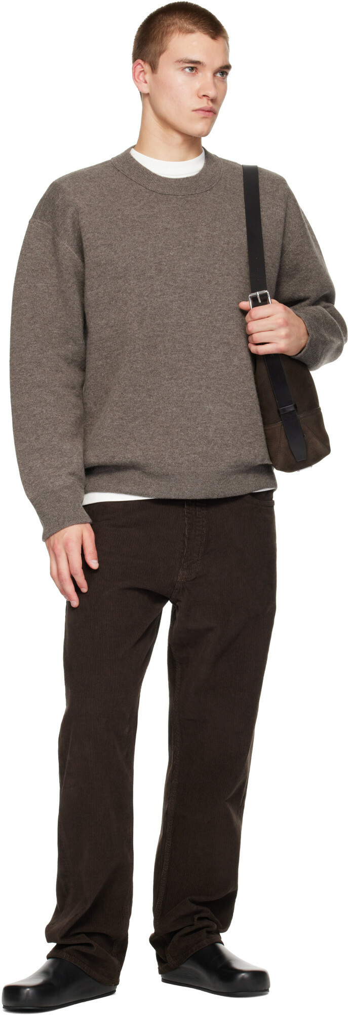 Studio Nicholson Gray Moray Knit Sweater