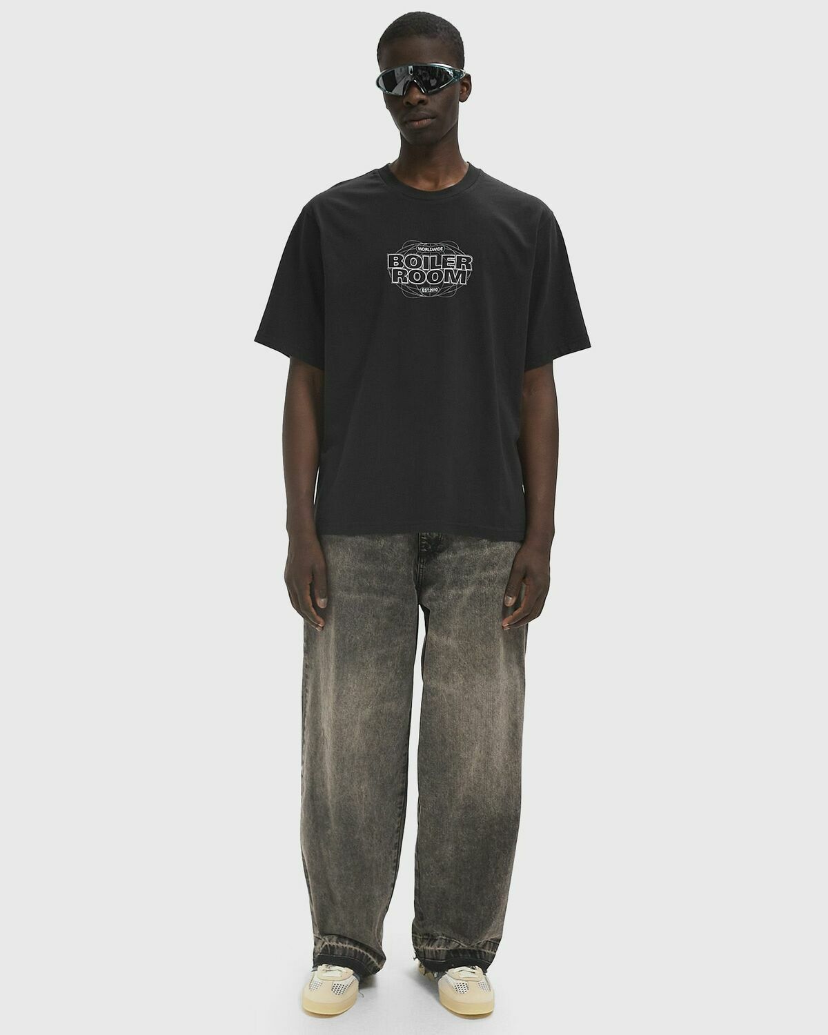 Boiler Room PRINTED 5 PKT JEANS Black Men