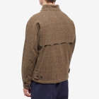 Baracuta Men's G4 Check Wool Harrington Jacket in Prince Of Wales Brown