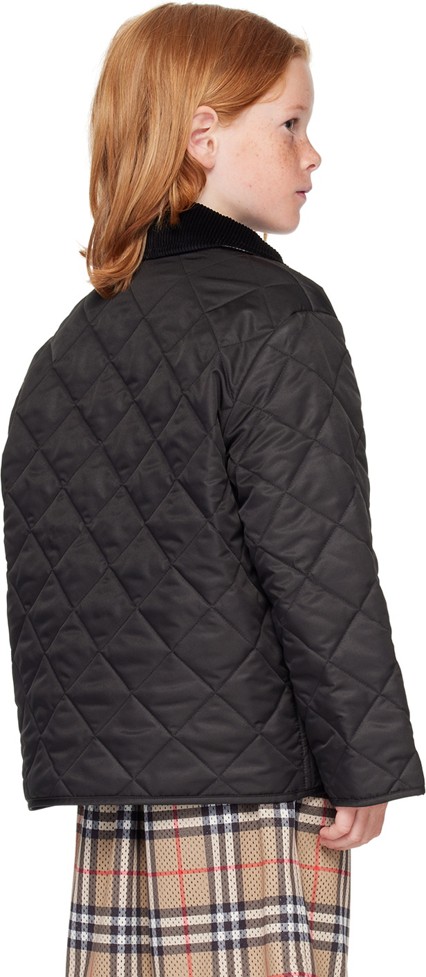 Burberry Kids Black Quilted Jacket
