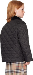 Burberry Kids Black Quilted Jacket