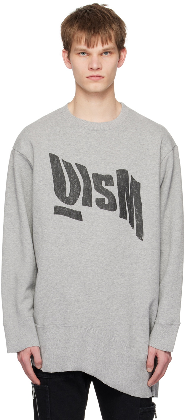 Undercoverism Gray Asymmetric Sweatshirt