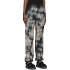 Off-White Black and Blue Tie-Dye Lounge Pants