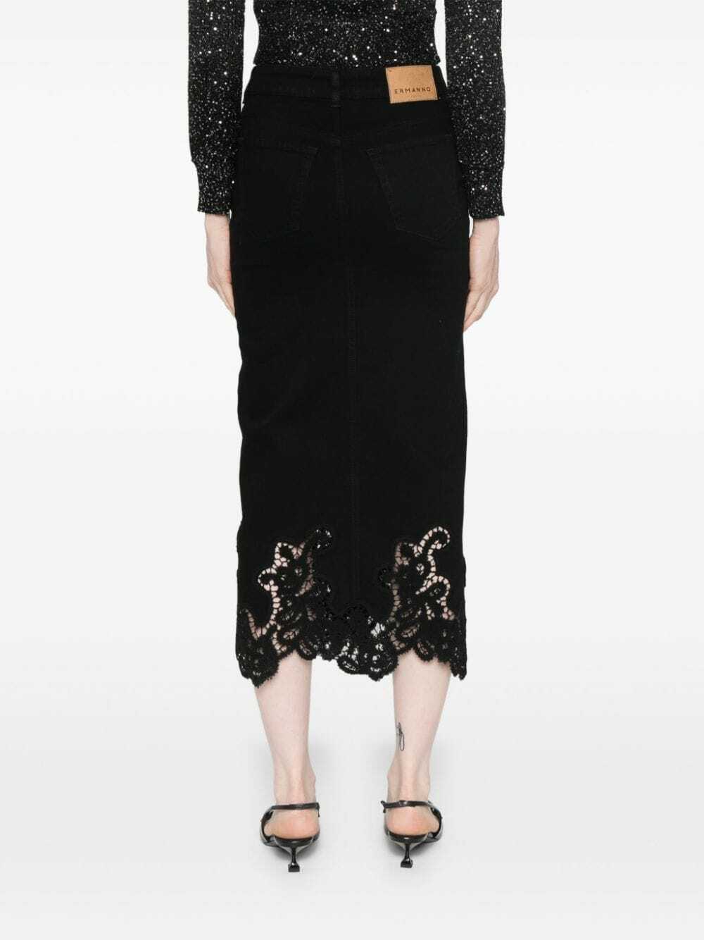 ERMANNO - Lace Midi Skirt