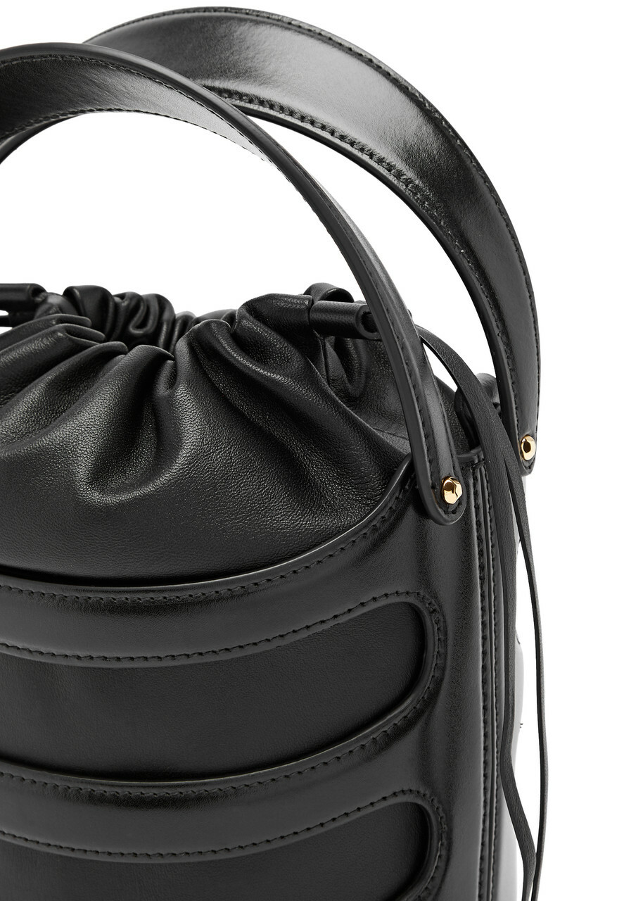 【関税込み】Rise Bag - Alexander McQueen - Leather - Black McQueen - The Rise Mini leather bucket bag black - The Corner