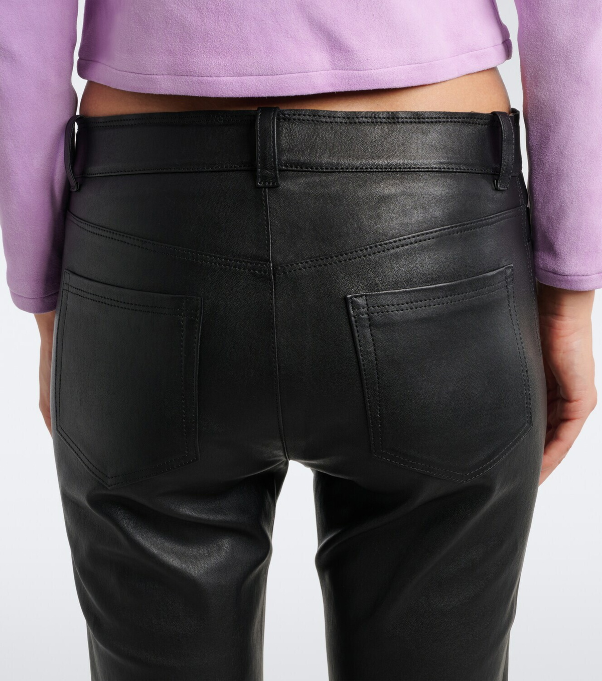 Stouls Dean flared leather pants