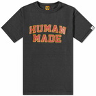 Human Made College T-Shirt in Black