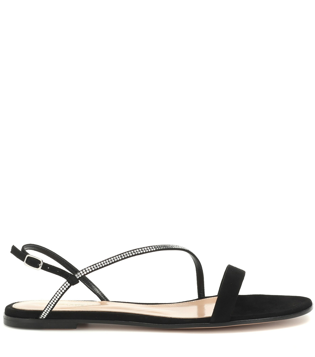 Gianvito Rossi - Manhattan embellished suede sandals