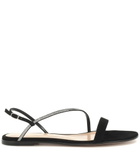 Gianvito Rossi - Manhattan embellished suede sandals