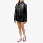 MOWALOLA Women's Faux Leather Embossed Mini Skirt in Black