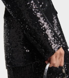 Costarellos Sequined satin blazer