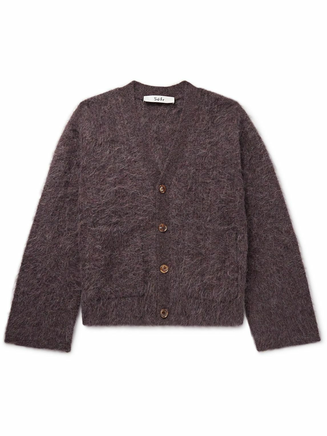 Séfr - Lee Alpaca-Blend Cardigan - Brown Séfr