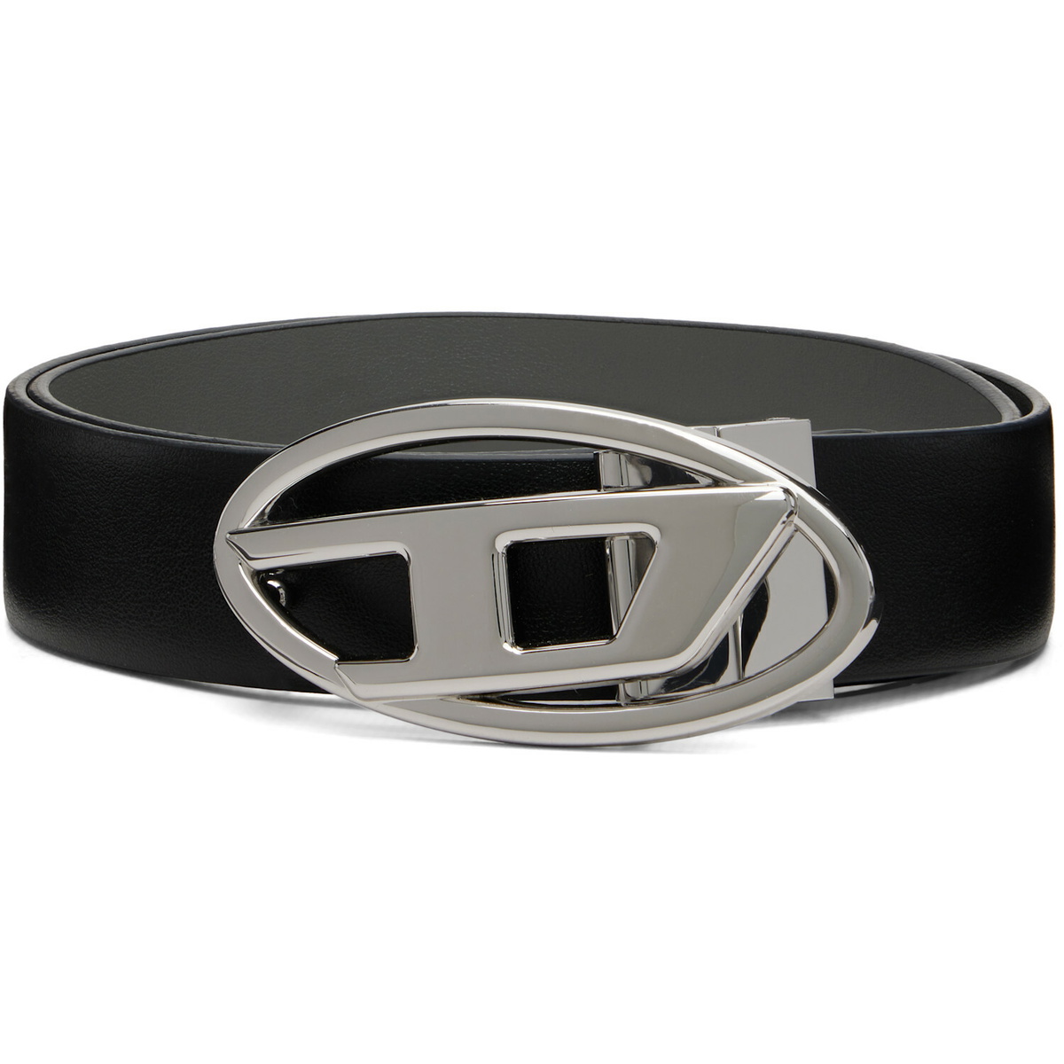 Diesel Black 3.9cm Leather Reversible Belt