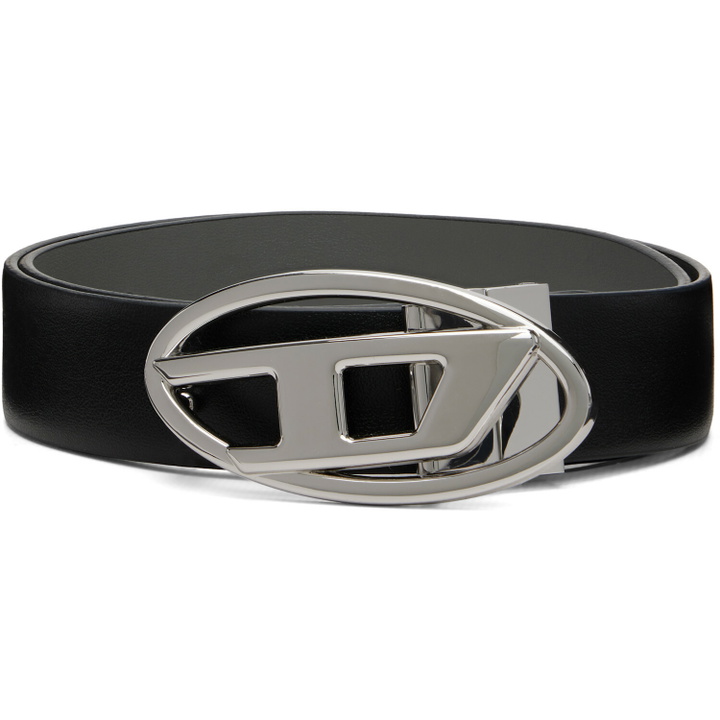Photo: Diesel Black 3.9cm Leather Reversible Belt